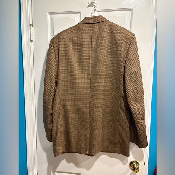 Brooks Brothers men’s houndstooth jacket sports coat wool new NWT 44L brown - Picture 2 of 8